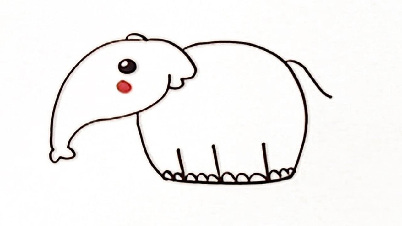 Cómo dibujar un elefante - Manualidades para niños