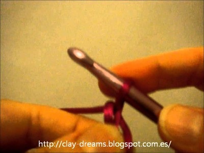 Como hacer el punto cadeneta a ganchillo