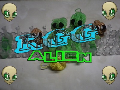 Haciendo un Alien con gomitas (Rainbow Loom)