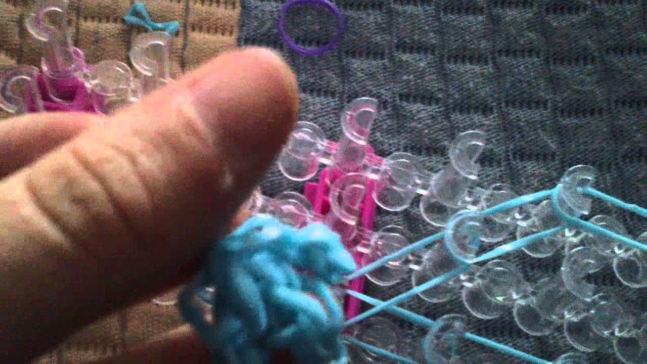 Tutorial logos twitter (pájaros, birds) Rainbow Loom . Parte 4