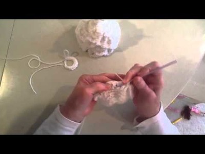 Arbolito Navidad Crochet Punto Escama Redondo 1 de 3
