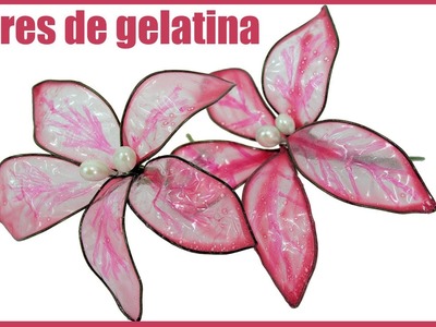 Cómo hacer flores de gelatina. Gelatin flowers