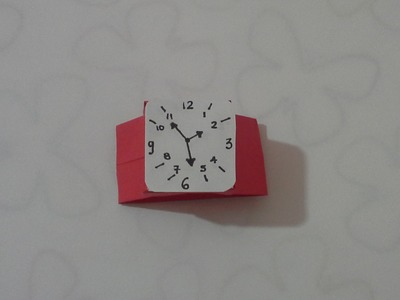 Como hacer un reloj de papel