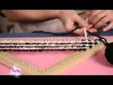 Cómo  tejer una prenda en bastidor triangular