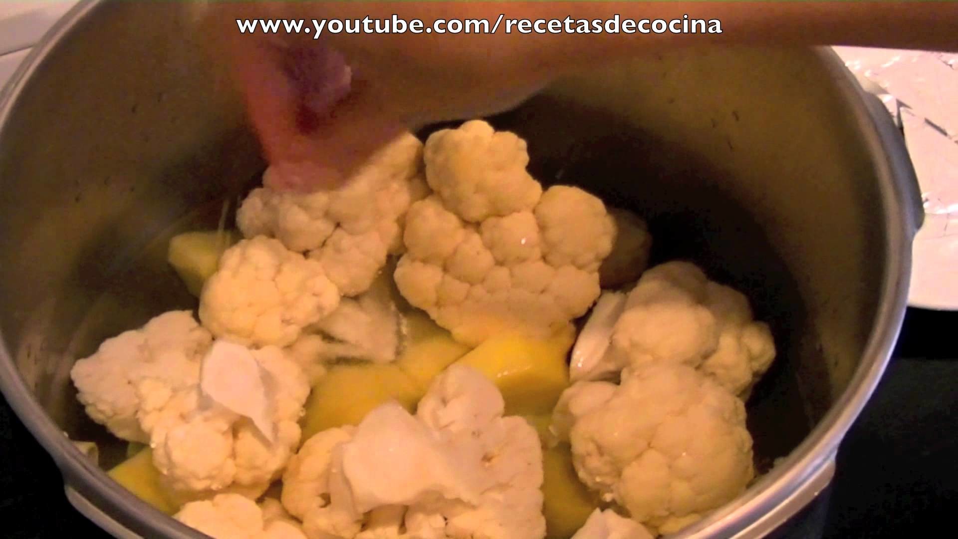 Crema de coliflor al curry  - Recetas para olla express