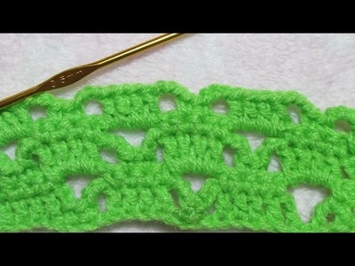 Crochet (Ganchillo) paso a paso punto fantasía para principiantes - Muy Facil!!