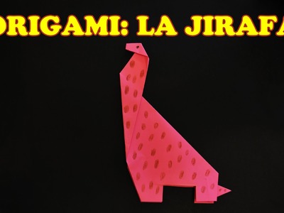 Origami para Niños de Papel La Jirafa en Manualidades con Papel, Origami de Animales