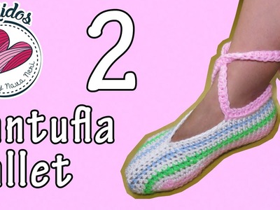 Pantuflas estilo zapatilla de ballet - TUTORIAL Pt. 2.2