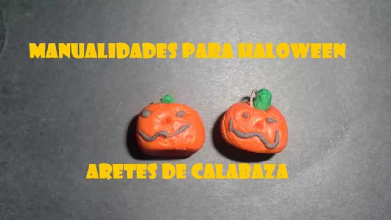 Manualidades Para Halloween,Calabaza aretes o dijes aterradores