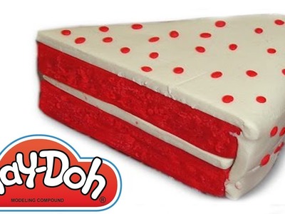 Plastilina Play Doh - Como hacer Tarta Red Velvet ᴴᴰ ❤️ Manualidades para Niños