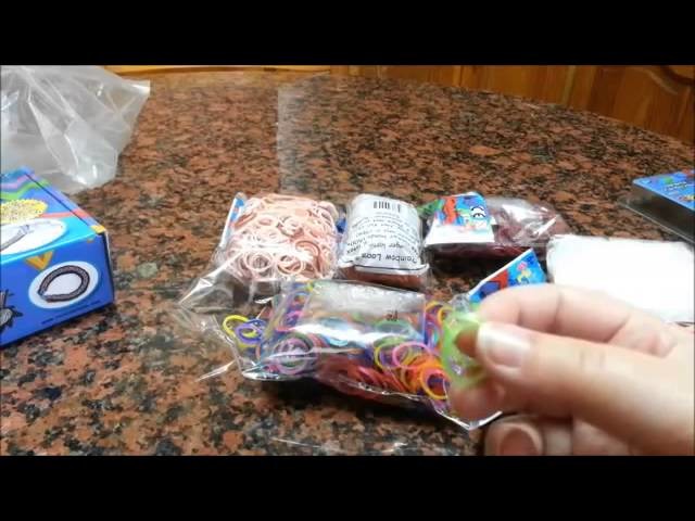 [Rainbow Loom] Almacenaje de gomas + tutorial pulsera flor New 2014