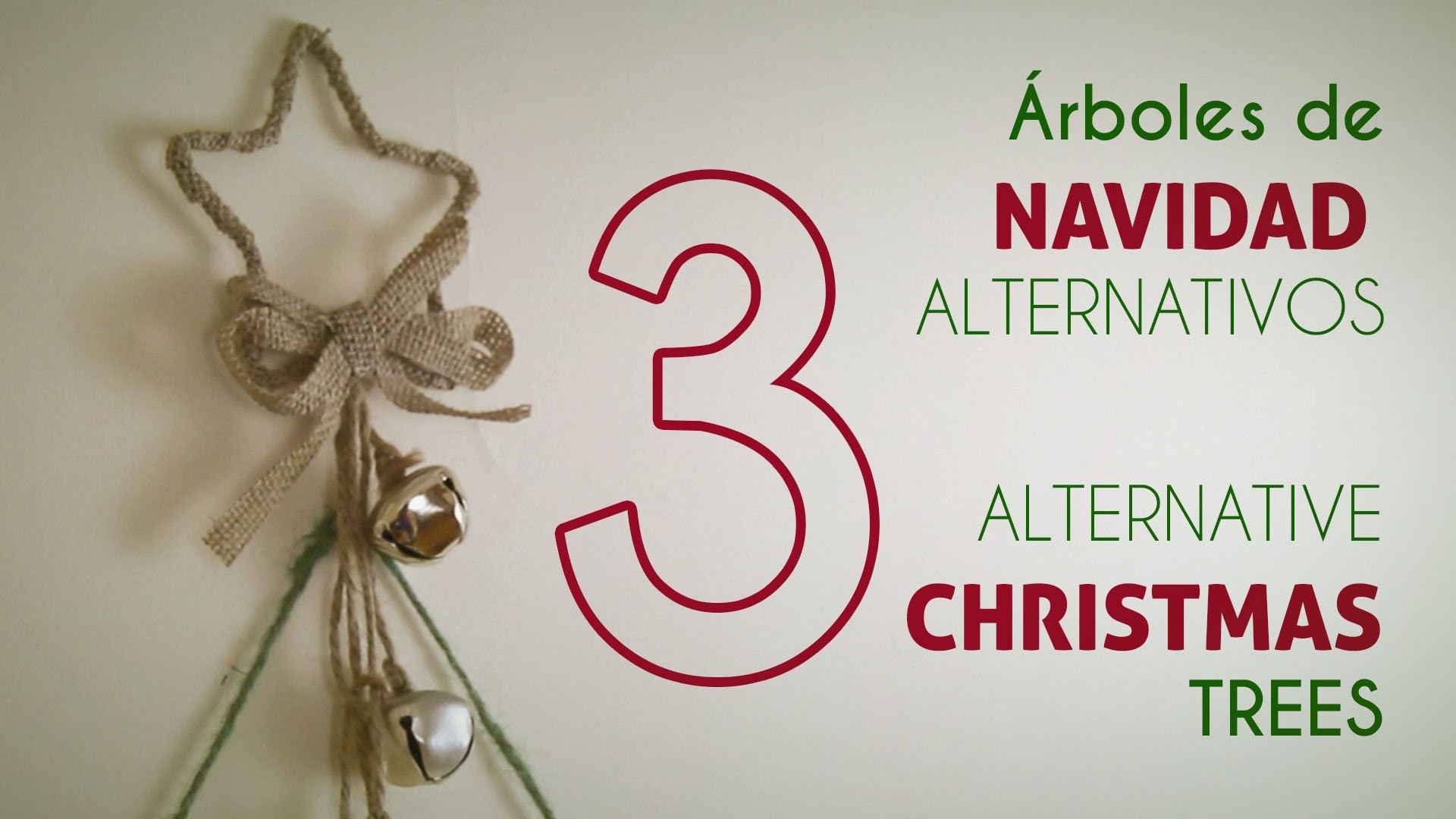 3 árboles de Navidad alternativos. 3 alternative Christmas trees [DIY]