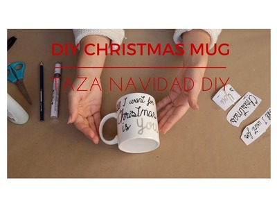 DIY Christmas Mug | Taza DIY Navidad