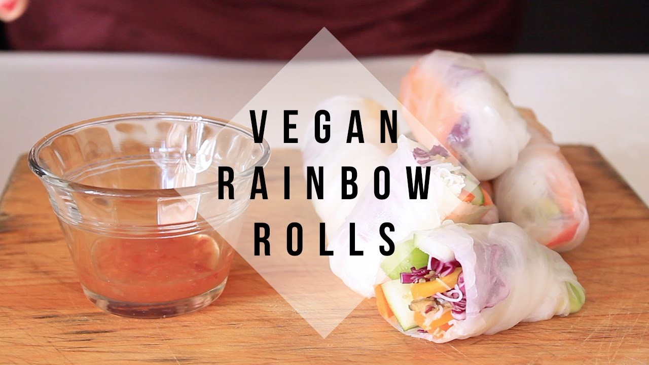 Receta: Vegan Rainbow Rolls | Nanna