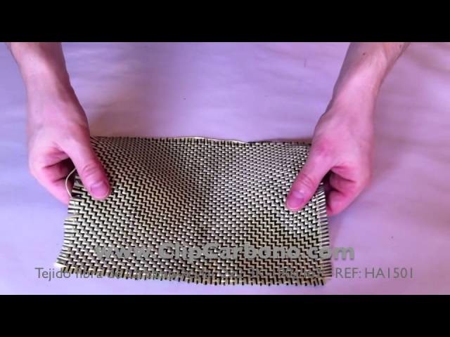 Tejido fibra de carbono-kevlar 2x2 3K-190gr.m2