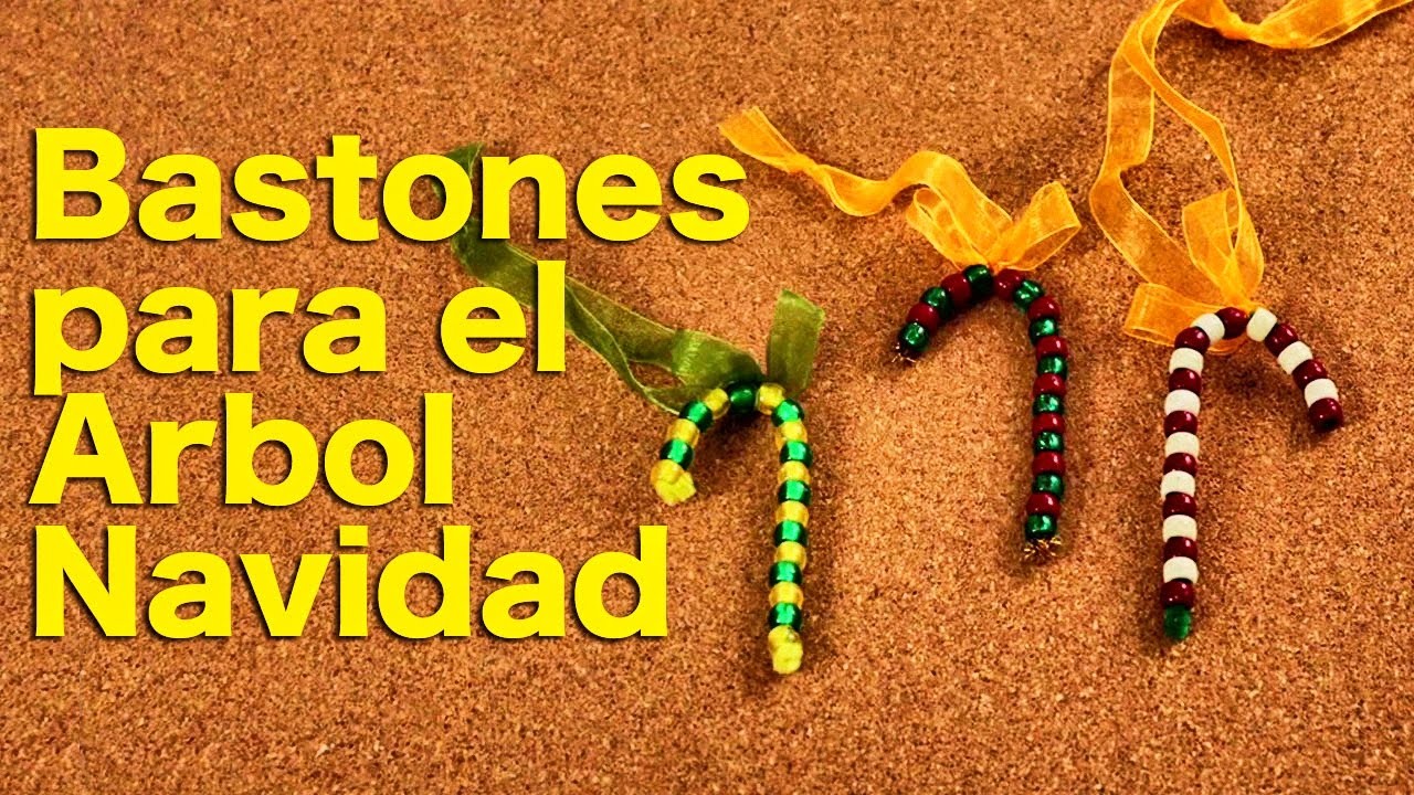 Adornos Navideños - Bastones para el Arbol de Navidad - Hazlo tú mismo - DIY