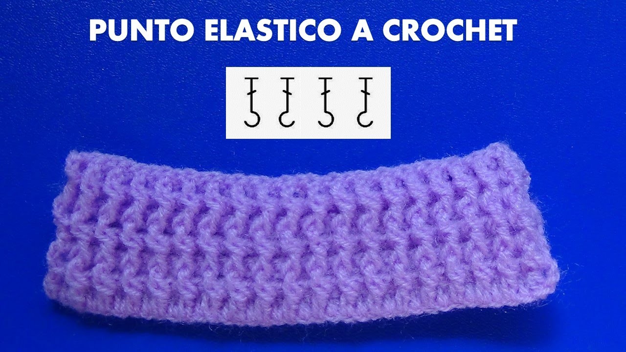 Como tejer el punto elastico tejido a crochet