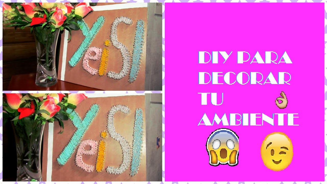 DIY CUADRO TEJIDO ♠ por YeiSI