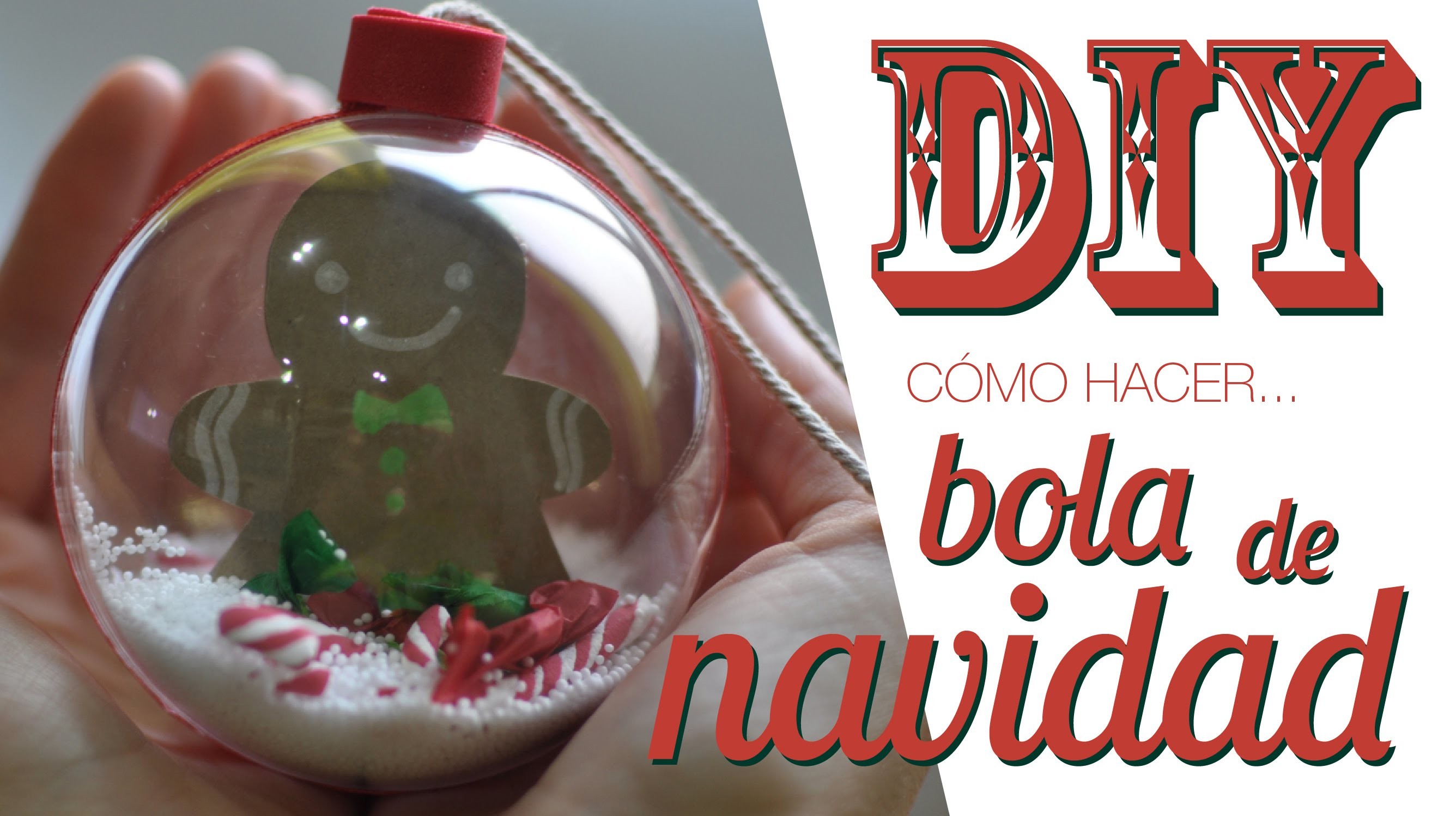 DIY cómo decorar una bola de navidad transparente