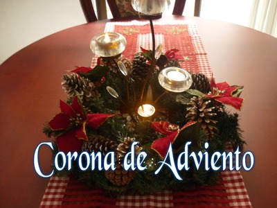 Manualidades para Navidad:  DIY COMO hacer CORONA de ADVIENTO - Advent Wreath Making