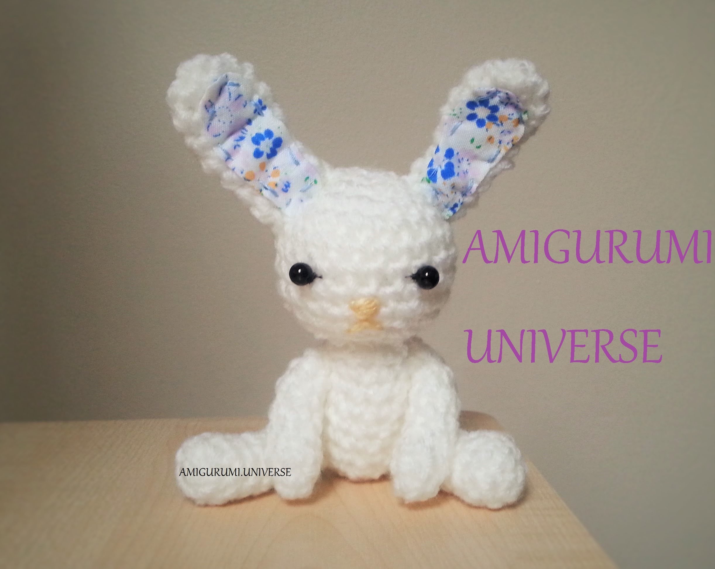 Tutorial Conejito fácil ganchillo. Amigurumi. Cute Bunny Crochet Pattern