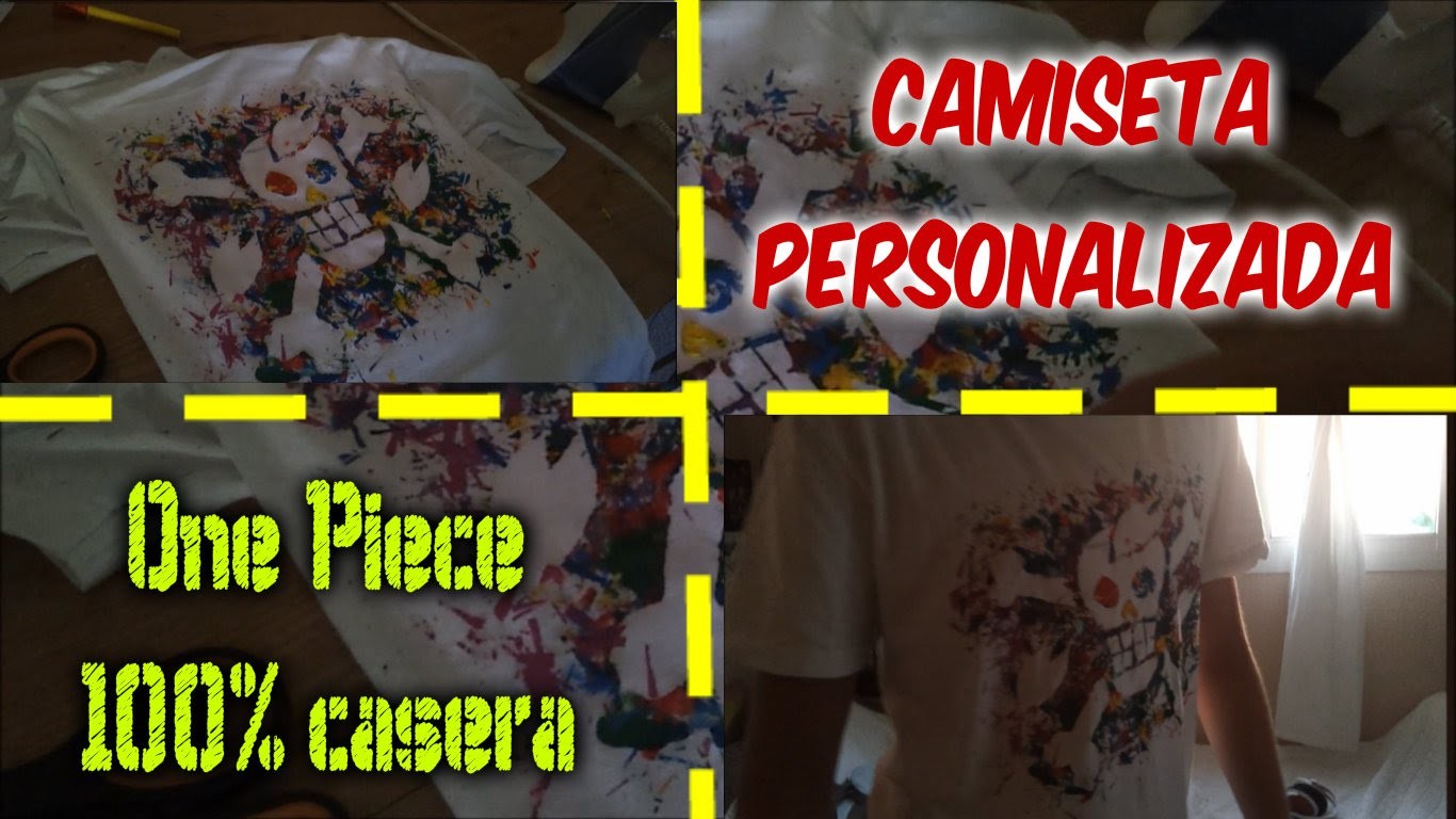 Aniotama Tutoriales| Camiseta ONE PIECE 100% casera| Como hacer camisetas personalizadas|