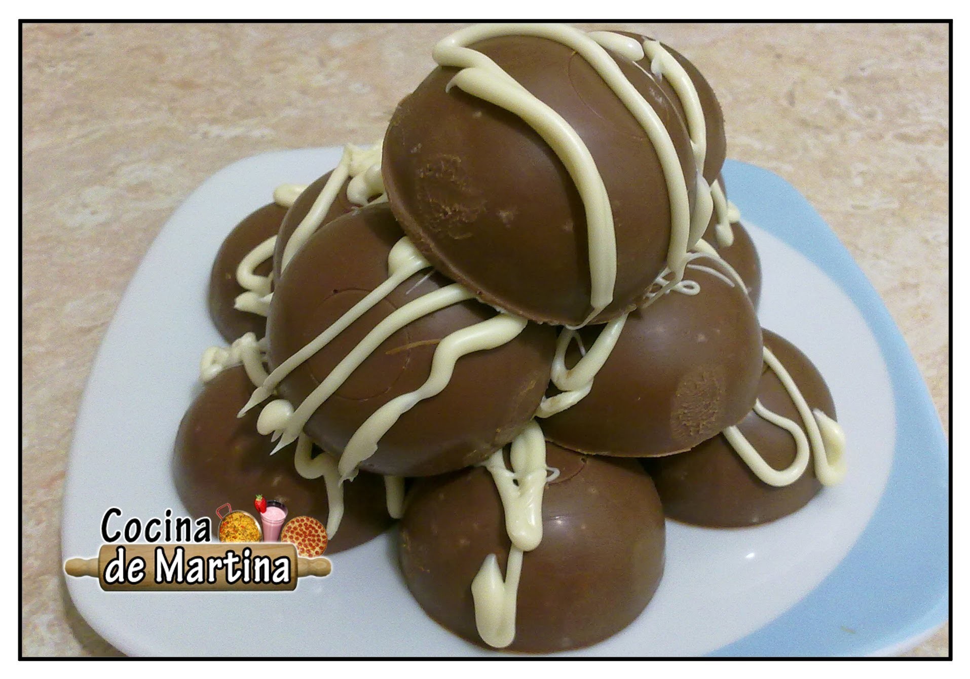 Bombones de chocolate fáciles | Recetas de cocina | Cocina de Martina