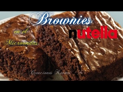 Brownies de Nutella en el Microondas DIY.EASY MICROWAVE BROWNIE
