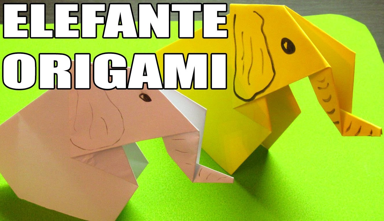 Como hacer un origami de papel | COMO HACER ELEFANTE DE PAPEL FACIL PASO A PASO (Muy fácil)