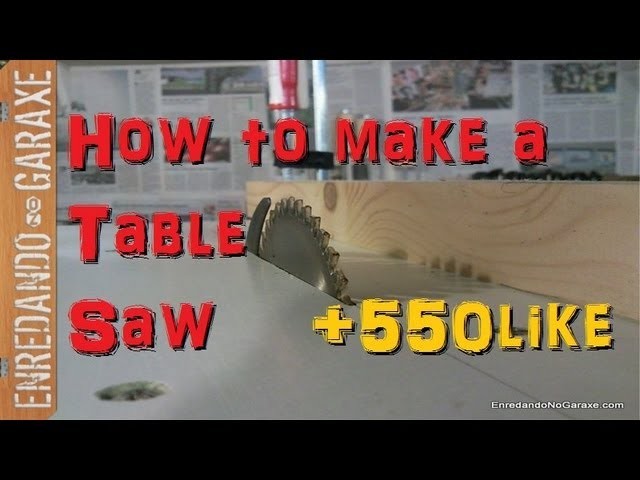 Como hacer una sierra de mesa con la sierra circular. Make a table saw with your circular saw.
