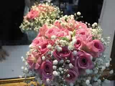 Ramo de novia con rosas pitimini rosas o aqua