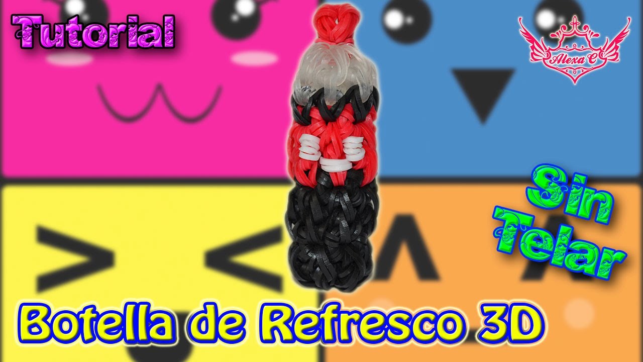 ♥ Tutorial: Botella de Refresco en 3D (sin telar) ♥