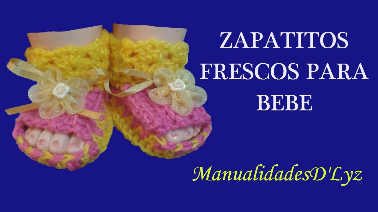 Como tejer zapatitos para bebe a crochet paso paso - Zapatitos frescos