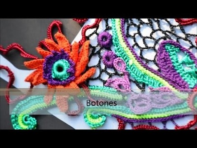 Crochet irlandes - Botones paso a paso