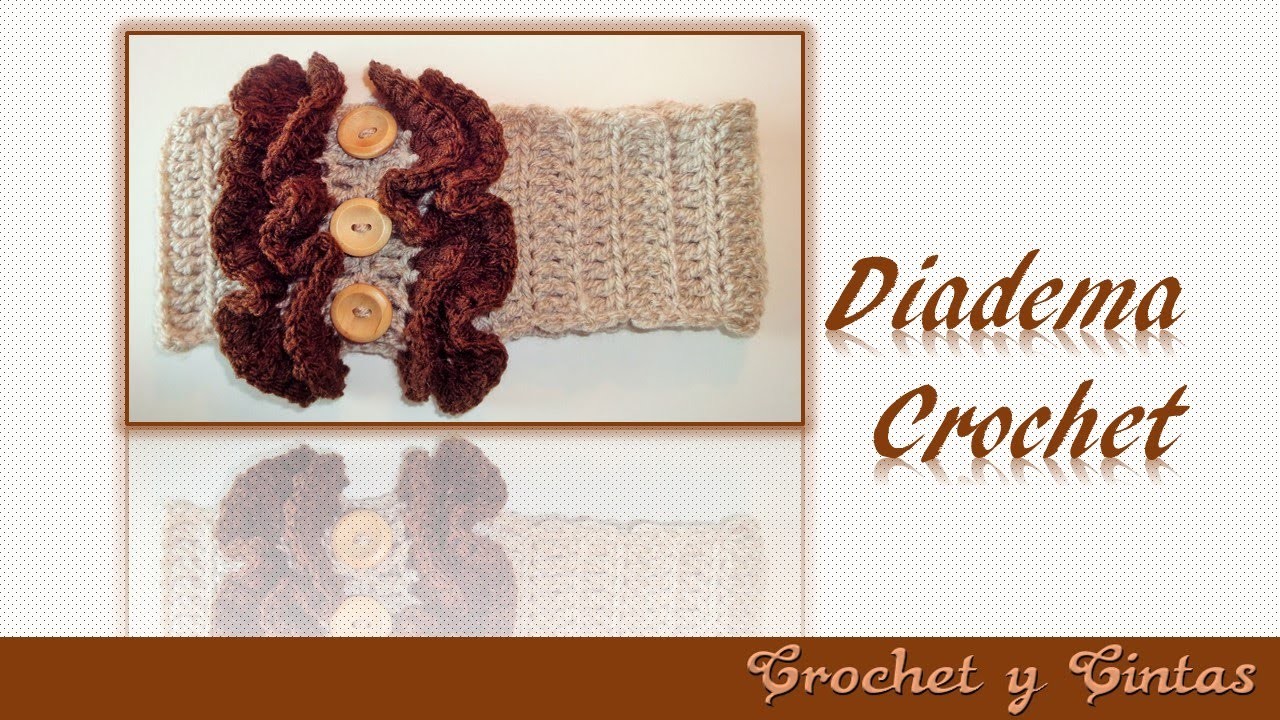 Diadema – vincha fruncida tejida a crochet