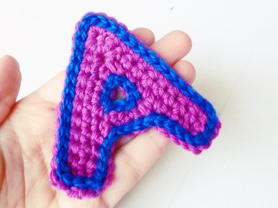 Letra "A" a crochet | How to crochet letter A