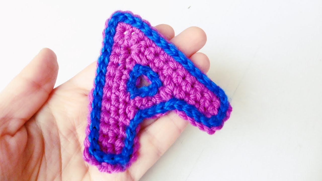 Letra "A" a crochet | How to crochet letter A