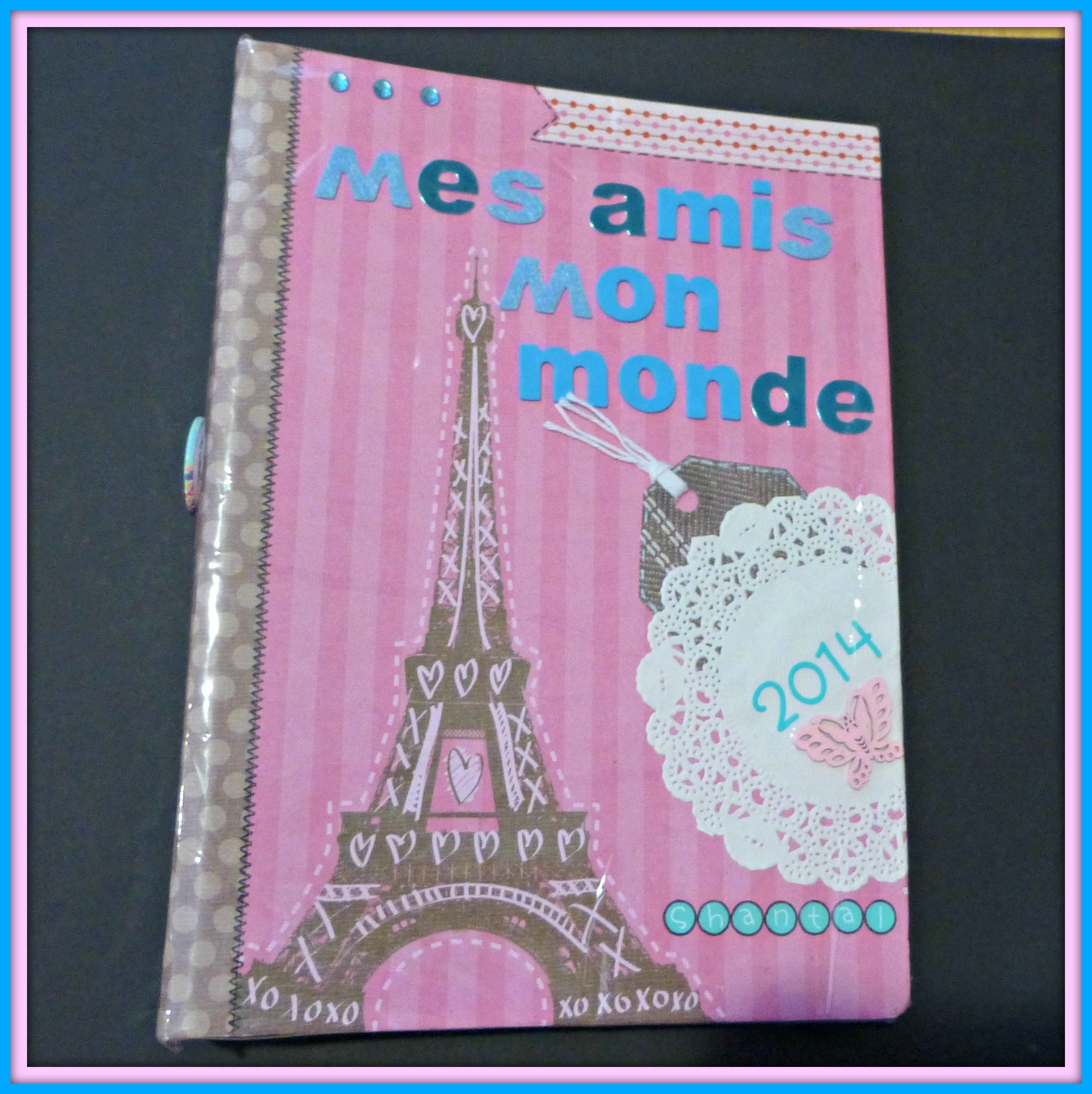 Mini álbum Scrapbook °Haz una página conmigo° Mes amis, mon monde #2