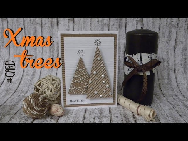 XMAS SERIES: Xmas trees card - tarjeta arboles de navidad