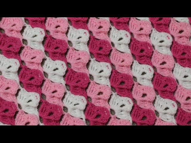 Cobija 3 Colores Crochet