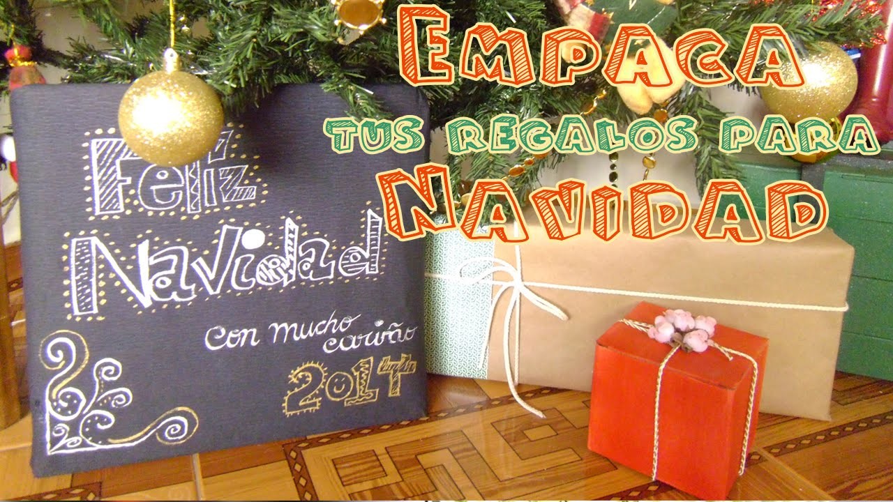 Cómo empacar regalos para Navidad, fácil y bonito - 3 ideas - Candy Bu