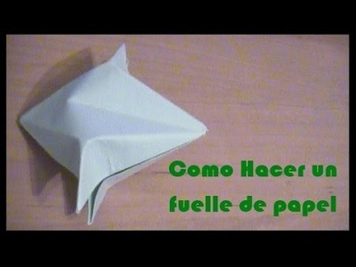 Como hacer un fuelle de papel (Origami Bellow)
