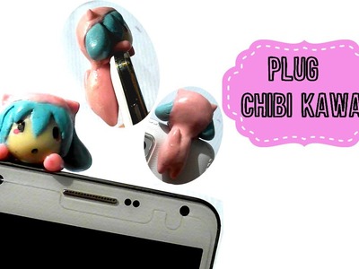 DYI Plug chibi cat para tu celular ●ω● Decora tu celular porcelana fria-polymer clay