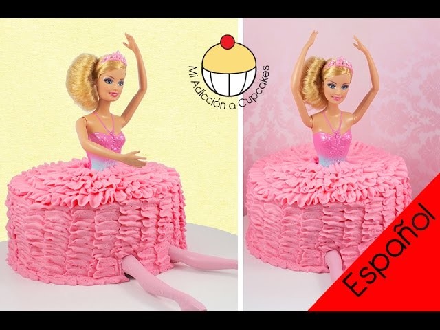 ¡Torta de Barbie Bailarina! ¡Una Torta con efecto de falda Tutu de ballet