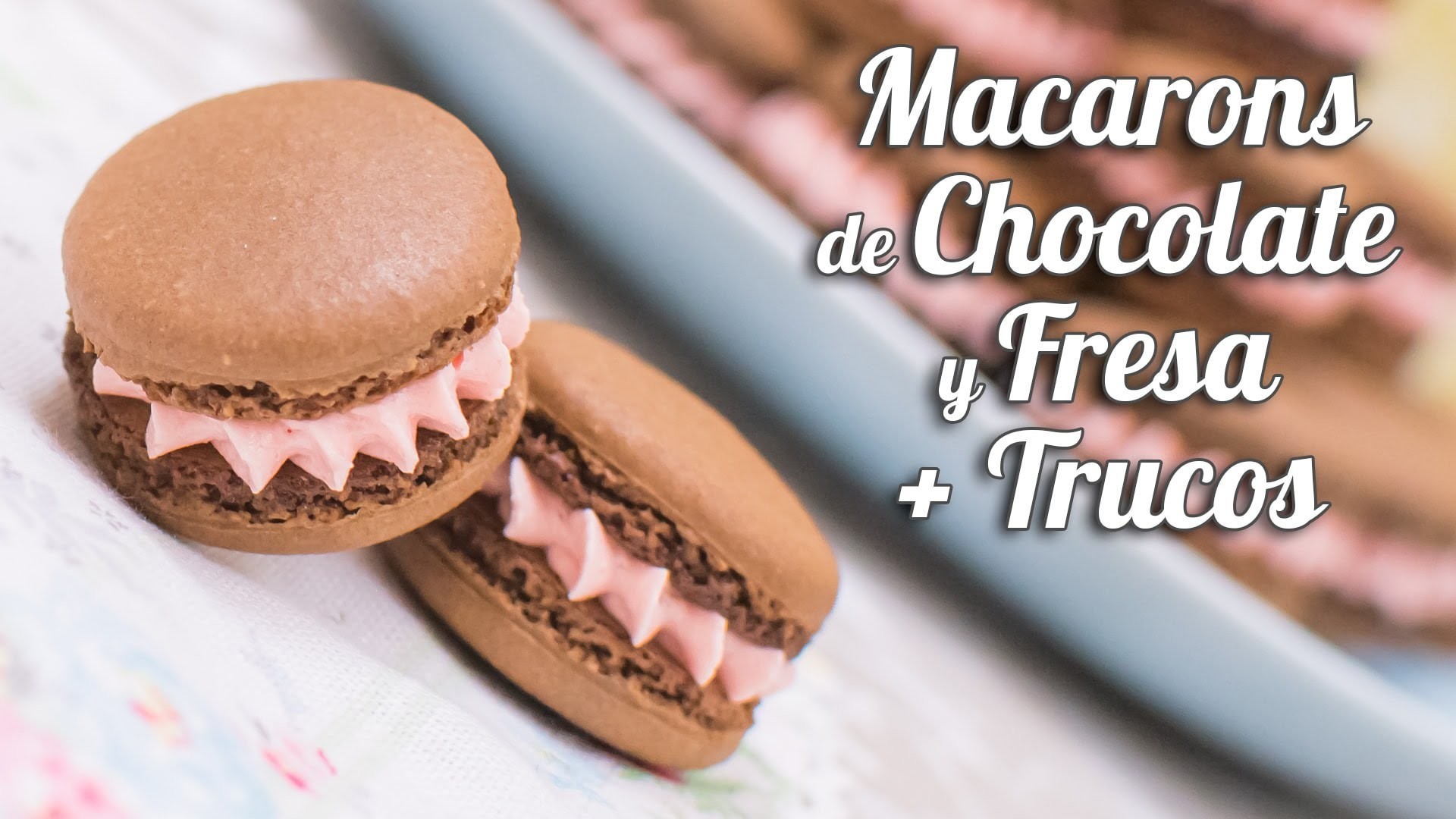 Macarons de chocolate y fresa + Trucos para macarons perfectos | Quiero Cupcakes!