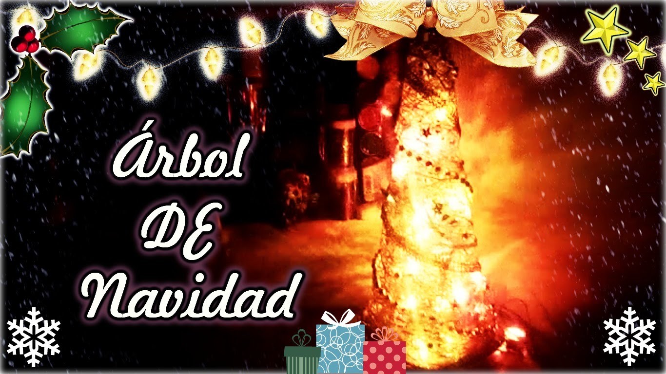 Árbol De Navidad DORADO - DIY - ORIGINAL.FÁCIL - Hugo Tulais -