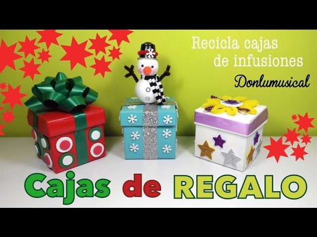 Cajas de regalo originales Manualidades fáciles de Navidad