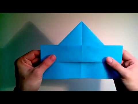 Como hacer un avión boomerang de papel que vuelve  [Origami - Papiroflexia]