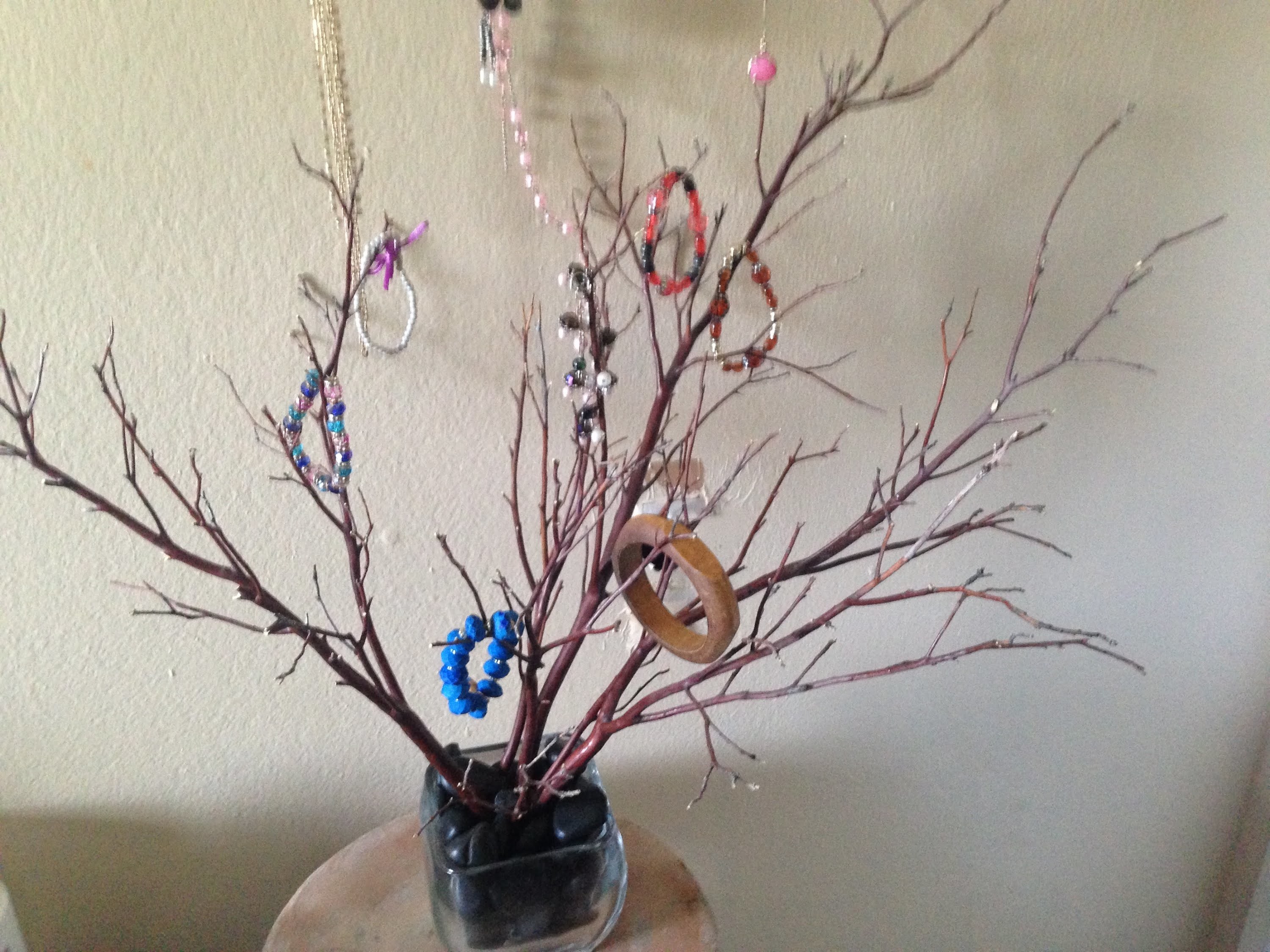 Como hacer un joyero o decoracion con ramas secas