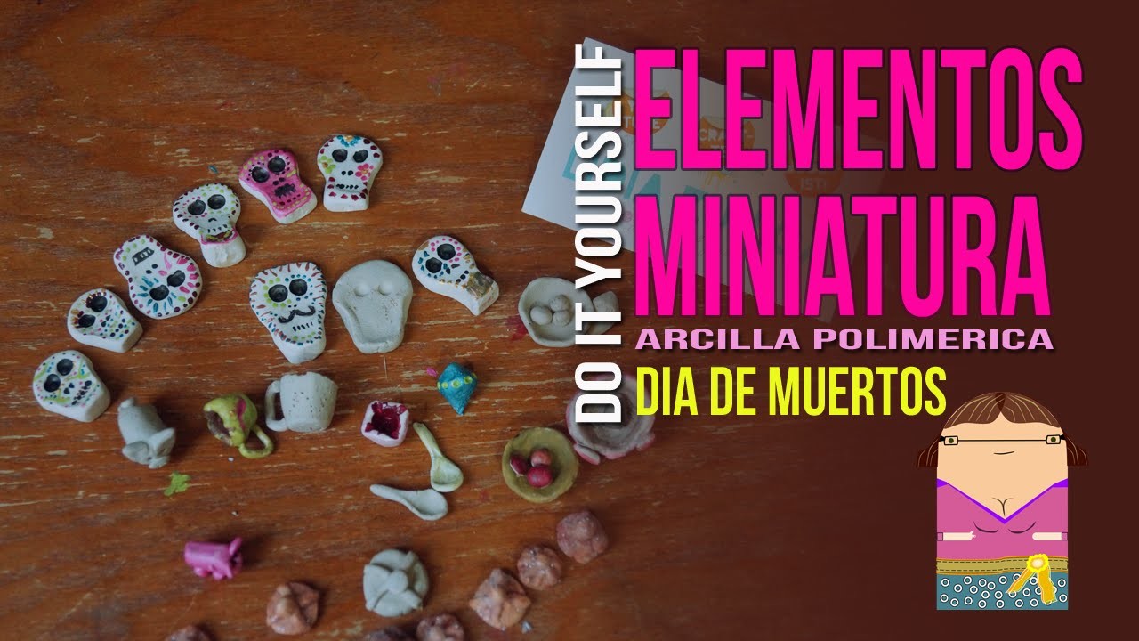 Elementos Altar de Muertos Miniatura (arcilla polimérica)
